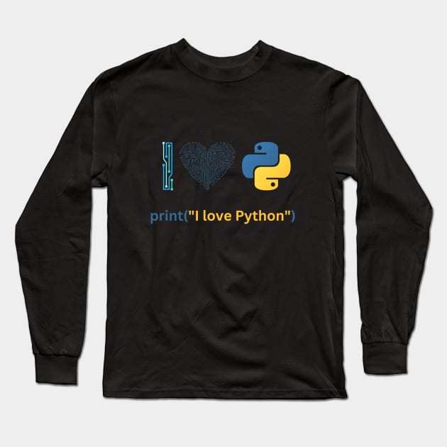 I love Python Long Sleeve T-Shirt by NoriDZ